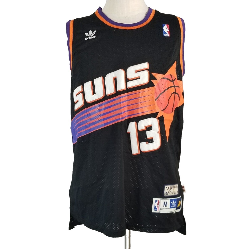 Adidas Phoenix Suns basketball jersey men's medium blue 13 Steve Nash